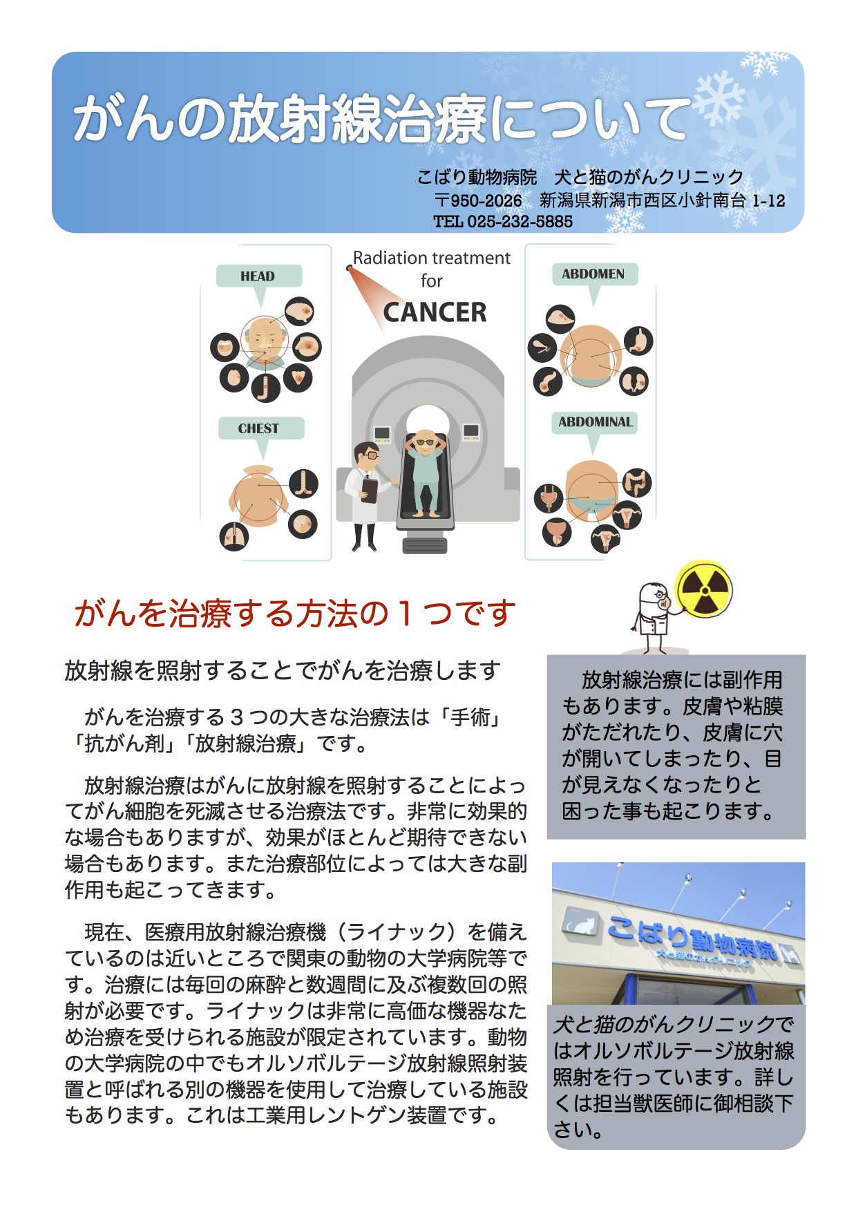 がんの放射線治療について